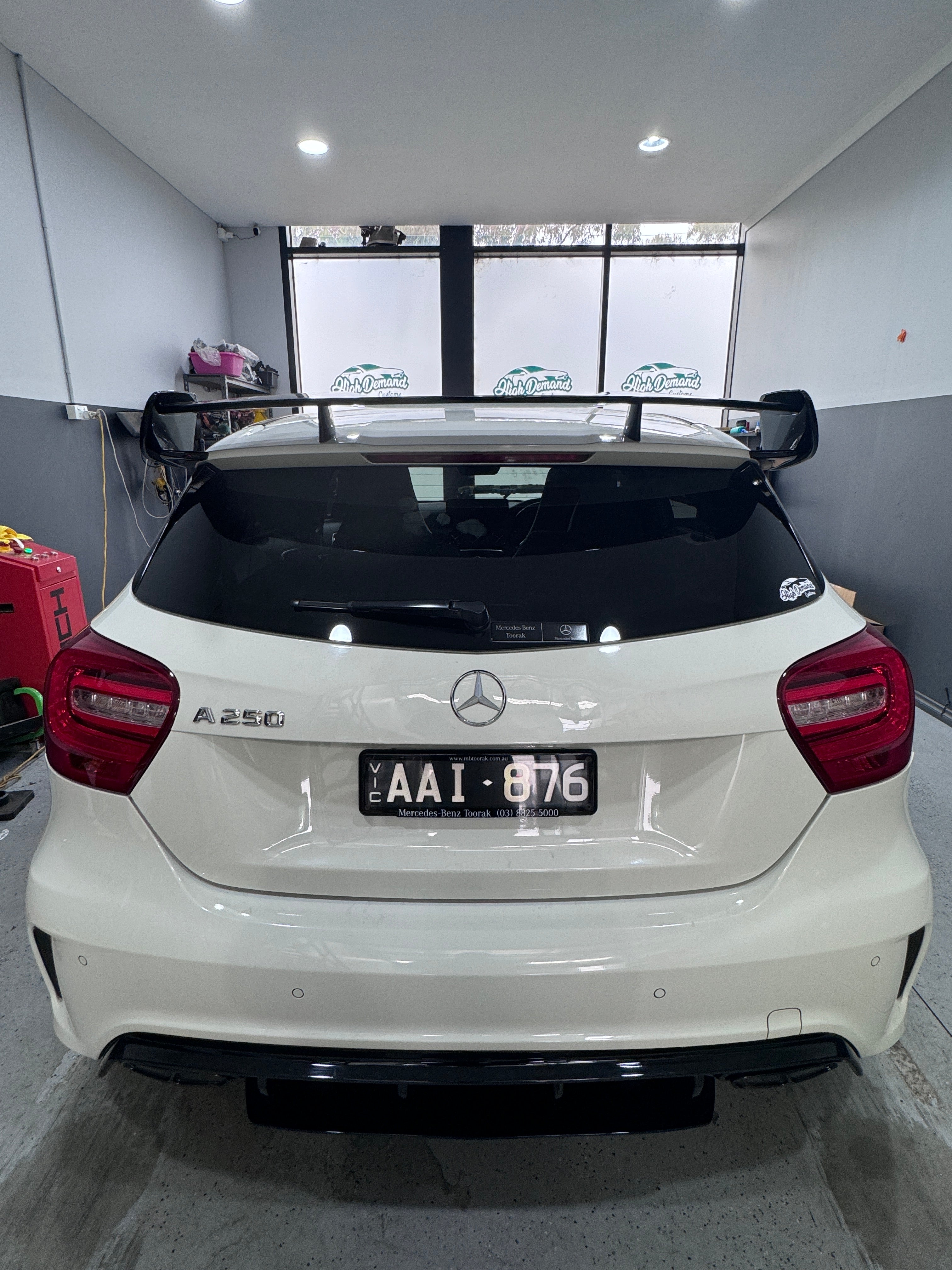 A45 Spoiler Wing- Gloss Black + A-Class W176 2013- 2018 +A180/ A200/A25/A45AMG