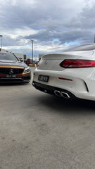 C63S Coupe FaceLift Diffuser + Exhaust Tips(AMG)+C-Class W205 Coupe 2015-2021 C200/C250/C300/C43/C63s W205(With AMG Sport Pack) 2014-2021