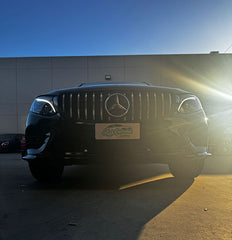 GLC GT Panamericana Grill with Camera Mount - CHROME SILVER + GLC SUV or Coupe 2016-2018 GLC200/300/43AMG