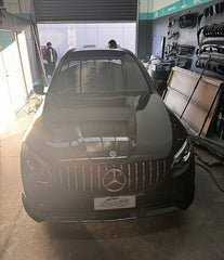 GLC GT Panamericana Grill with Camera Mount - CHROME SILVER + GLC SUV or Coupe 2016-2018 GLC200/300/43AMG