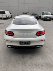 C63S Coupe FaceLift Diffuser + Exhaust Tips(AMG)+C-Class W205 Coupe 2015-2021 C200/C250/C300/C43/C63s W205(With AMG Sport Pack) 2014-2021