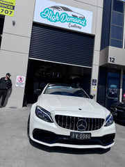 C63s GT AMG GRILL- CHROME SILVER + C-Class C63s AMG Sedan, Coupe, Estate, Convertible 2015-2018