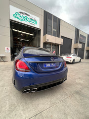 C-Class W205 Sports Spoiler + C-Class W205 Sedan 2014-2021 C200/C250/C300/C43/C63s