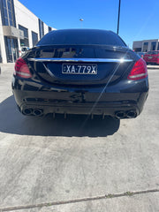 C- Class Shark Fin AMG Spoiler + C-Class W205 Sedan 2014-2021 C200/C250/C300/C43/C63s 2014-2021