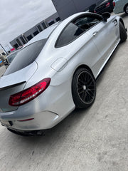 C63S Coupe FaceLift Diffuser + Exhaust Tips(AMG)+C-Class W205 Coupe 2015-2021 C200/C250/C300/C43/C63s W205(With AMG Sport Pack) 2014-2021