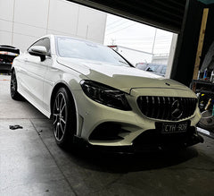 GT Panamericana Grill with Camera Mount for C-Class 2019-2021 W205 - CHROME SILVER + C-Class W205 Sedan, Coupe, Estate, Convertable 2014-2018 C200/C250/C300/C43AMG 2019-2021