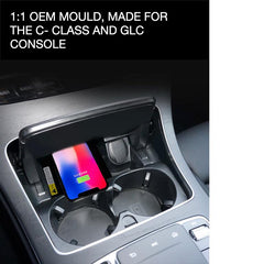 Wireless Fast Charger for Mercedes C- Class W205 2014-2018 Mercedes GLC- Class X253 2015-2020