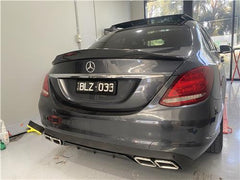 Carbon Fibre ABS Spoiler for Mercedes C63s C43 C300 C200 W205 mps style