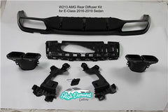 Mercedes E63s Diffuser Kit W213 2016-2019 with black tips for E200 E250 E300 E400 with AMG pack