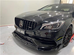 Mercedes CLA Front Lip Splitter- Brabus Style - Gloss Black for W117 CLA45AMG CLA250