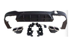 GLC63S Diffuser + Exhaust Tips(AMG) + GLC X253 SUV(With AMG Sport Pack) 2016-2019 GLC200/GLC250/GLC300/GLC43AMG