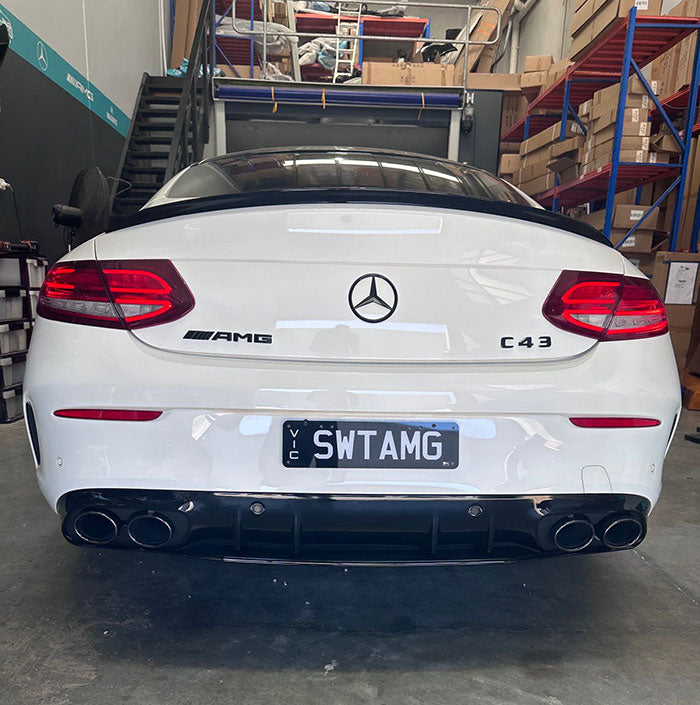 Mercedes C Class C205 Coupe AMG diffuser kit for C200 C250 C300 C43AMG