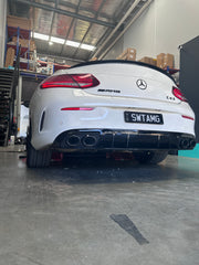 C43 diffuser + Exhaust Tips(AMG) + C-Class C205 Coupe 2015-2021 C200/C250/C300/C43 C205 2015-2021