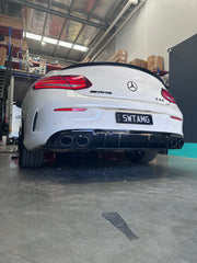 C43 diffuser + Exhaust Tips(AMG) + C-Class C205 Coupe 2015-2021 C200/C250/C300/C43 C205 2015-2021