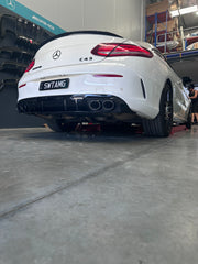 C43 diffuser + Exhaust Tips(AMG) + C-Class C205 Coupe 2015-2021 C200/C250/C300/C43 C205 2015-2021