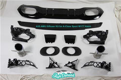 W177 A-Class A35 Style Rear Diffuser Kit for Sport Hatchback/ + tips